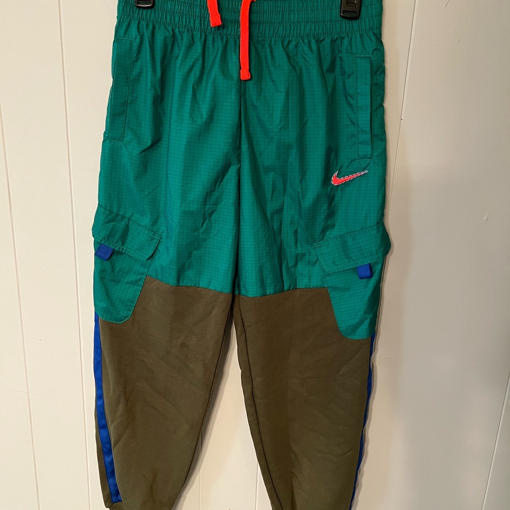 Nike Kids Green and Olive Cargo Pants